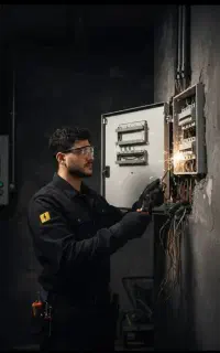 بزن برقکار‌. برقکاری.برق.رفع اتصالی .