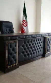 میز طرح ال مدیریت چرم