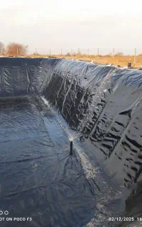 ورق ژئوممبران جهت آب بندی و عایق استخر کشاورزی