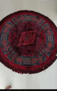 دو عدد قالیچه نو و گرد
