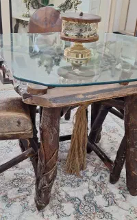 میز نهارخوری چوب جنگلی