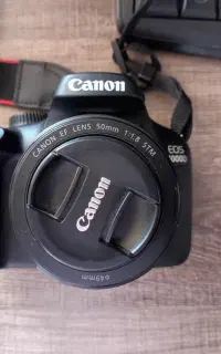 دوربین Canon 4000 D با لنز canon EF 50mm f1/8 stm