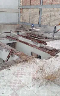 دژبر ناصر   و تخریب بتن گچ کاشی سرامیک