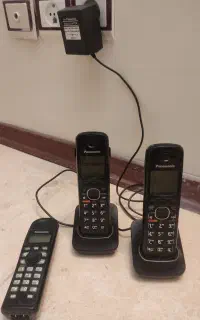 دو عدد تلفن بی سیم نو و اصل پاناسونسک