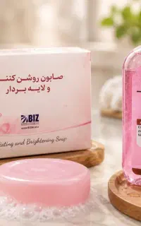 تونر و صابون (۳عددی) روشن کننده و لایه بردار لک
