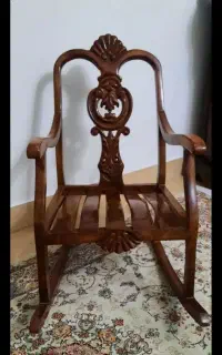 صندلی راک کودک چوبی