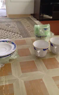فنجان ونعلبکی قدیمی ۴ عدد وسالم ونو است