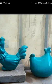 مجسمه فانتزی مرغ و خروس