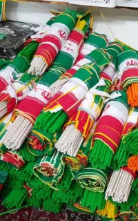 پرچ*م دستی با نی ایران