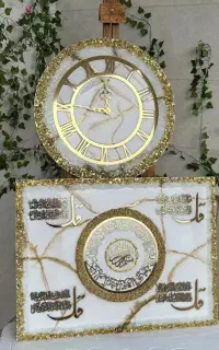 ست ساعتهای دیواری رزینی لوکس و مدرن