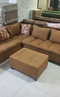 ال قهوه ای بالش دار