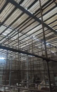 آرماتور بندی اسکلت فلزی تیرچه