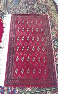قالیچه ترکمن دست باف بدونه  زدگی