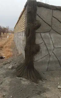 سیمانکاری و طرح‌سنگ و چوب