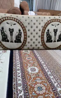 یک جفت پشتی طرح هخامنشی گل برجسته