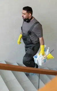 کارگر نظافتچی هستم
