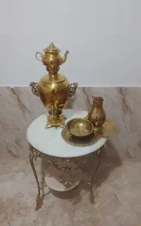 میز برنز وسماور برنز