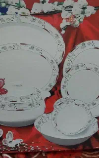 سرویس چینی ۶نفره کامل گل قدیمی قیمت ۵۵۰۰