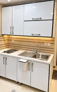 فروش کابینت اداری به همراه شیر آلات سینک و صفحه