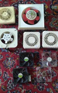 تعدادی فن هواکش وفن کامپیوتر کارکرده