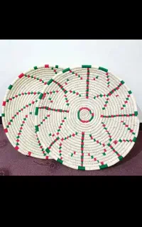 انواع طبق سینی کوچک سفره حصیری