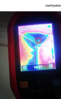 تشخیص ونشتیابی عیب یابی رطوبت بادستگاه تصویری دقیق