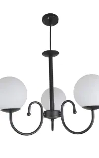 لوستر فلزی شاخه ای چشمه نور