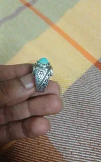 انگشتر نقره فیروز دست ساز