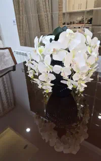 گل ارکیده مصنوعی لمسی