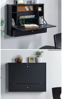 میز تحریر دیواری تاشو کشودار مدل ۰۰۳