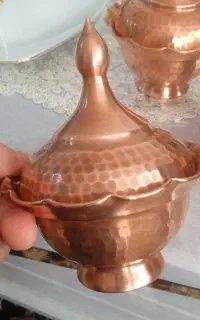 سه عدد قندان مسی