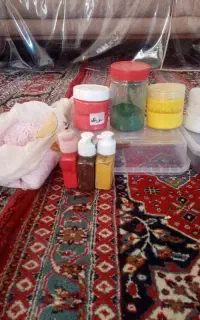 رنگ خمیری وپودری سنگ مصنوعی