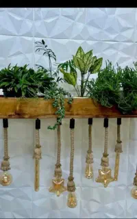 لوستر تزیینی  چوبی