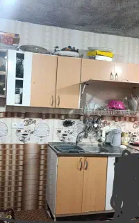 کابینت آشپزخانه تمیز بدن فلزی درب ام دی آف