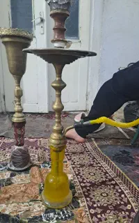 قلیان ۲عدد اصل برنجی عربی