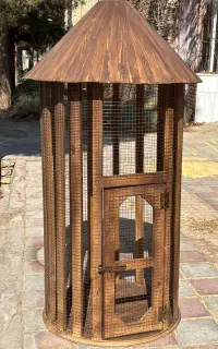 قفس پرنده چوبی و صندوقچه و جاکلیدی چوبی جعبه فیوز
