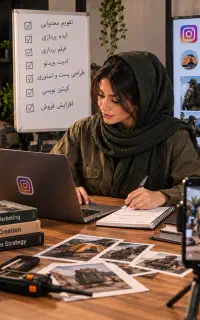 استخدام ادمین حرفه‌ای اینستاگرام و تولید محتوا