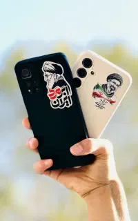 برچسب پشت گوشی