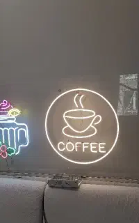 تابلو نئون فلکسی کافه و آبمیوه