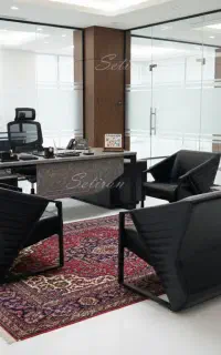 مبل اداری چرم و پارچه با شرایط اقساط