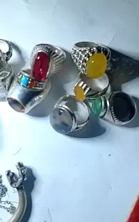 انگشتر ودستبندنقره عتیقه