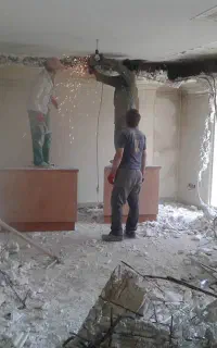 تخریب ساختمان آپارتمان داخلی و ...