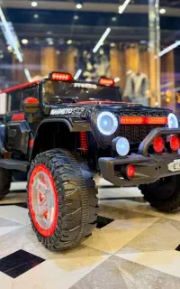 ماشین شارژی لایت دار ۴موتوره سایز بزرگ بیسیمی