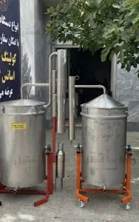 دستگاه عرق گیر و گلاب گیر 600 لیتری صنعتی
