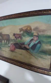 نقاشی ۱۰۰ ساله کهنه رنگ گیاهی