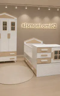 سیسمونی تخت و کمد نوزاد سرویس خواب کودک اتاق بچه