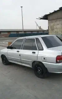 پراید مدل ۸۷  نقره ای متالیک دوگانه cng دستی