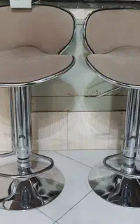 دو عدد صندلی جک دار چرخون