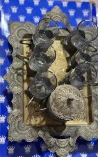 انواع چای خوری پیوتر خارجی نگین دار نو اکبند