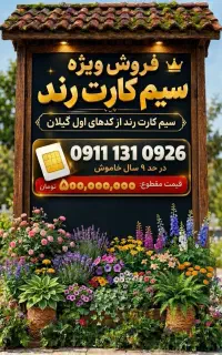 فروش سیم کارت رند از کدهای اول گیلان